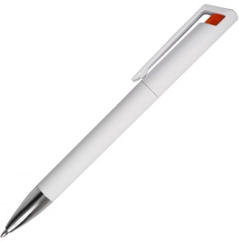 Ручка пластиковая шариковая Z-PEN, GRACIA, белая с оранжевым