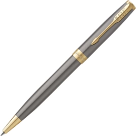 Шариковая ручка Parker Sonnet Grey Core GT (2213679) M; черн. черн.; подар.кор.