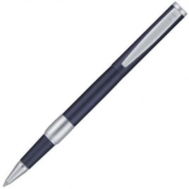 Ручка роллер Senator Image Chrome, синяя с серебристым