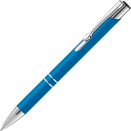 Ручка металлическая шариковая Vivapens KOSKO SOFT, голубая