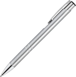 Ручка металлическая шариковая Vivapens KOSKO PUDRA, серебристая