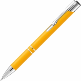 Ручка металлическая шариковая Vivapens KOSKO SOFT, жёлтая