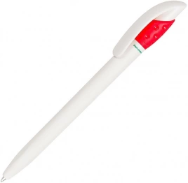 Шариковая ручка Lecce Pen GOLF GREEN, белая с красным