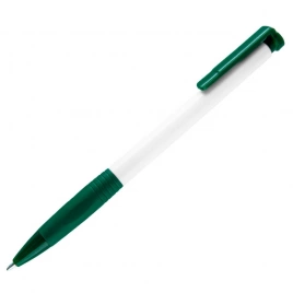 Шариковая ручка Neopen N13, белая с тёмно-зелёным