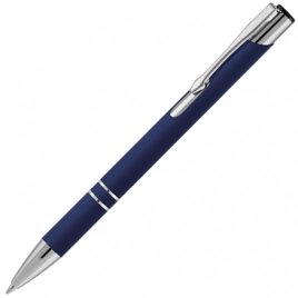 Ручка металлическая шариковая Z-PEN, COSMO Soft Touch, тёмно-синяя