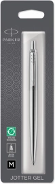 Гелевая ручка Parker Jotter Core K694 (2020671) Stainless Steel CT M; черн. черн.; блистер