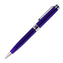 Ручка металлическая шариковая Z-PEN, DIPLOMAT, тёмно-синяя с серебристыми деталями