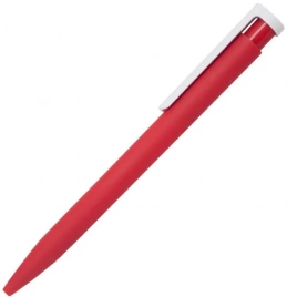 Ручка пластиковая шариковая Stanley Soft, красная с белым