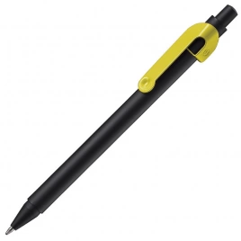 Ручка металлическая шариковая B1 Snake, чёрная с жёлтым