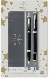 Набор ручек Parker IM Core FK221 (2093215) Black CT сталь нержавеющая подар.кор. ручка перьевая, ручка шариковая