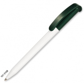 Ручка пластиковая шариковая Grant Automat Classic Mix, белая с тёмно-зелёным