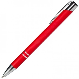 Ручка металлическая шариковая Z-PEN, COSMO Soft Touch, красная