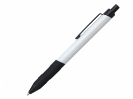 Ручка металлическая шариковая Z-PEN, AGAT, бело-чёрная