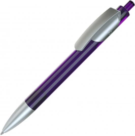 Шариковая ручка Lecce Pen TRIS LX SAT, фиолетовая с серебристым