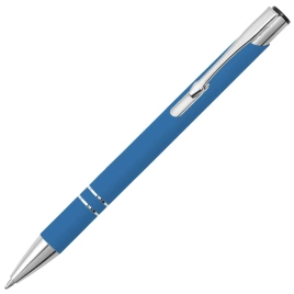 Ручка металлическая шариковая Z-PEN, COSMO Soft Touch, светло-синяя