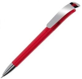 Шариковая ручка Dreampen Focus Transparent Metal Clip, красная