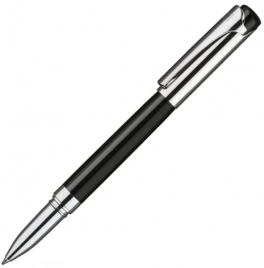 Ручка роллер Senator Visir, чёрная с серебристым