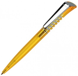 Шариковая ручка Dreampen Infinity Transparent Metal Clip, жёлтая