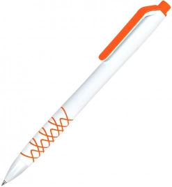 Шариковая ручка Neopen N11, белая с оранжевым