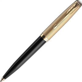 Шариковая ручка Parker 51 Deluxe (2123513) Black GT; M черные чернила; подарочная коробка.