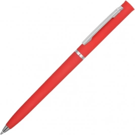 Ручка пластиковая шариковая Vivapens EUROPA SOFT, красная