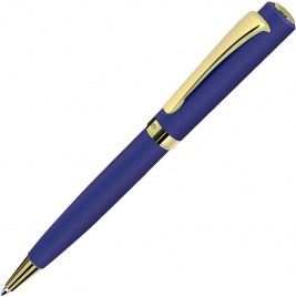Ручка металлическая шариковая B1 Viscount, синяя с золотистым