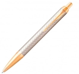 Ручка шариковая Parker IM Premium K323 (1931687) Grey GT M; синие чернила; подар.кор.