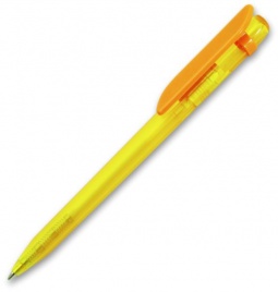 Ручка пластиковая шариковая Grant Arrow Classic Color Transparent , жёлтая