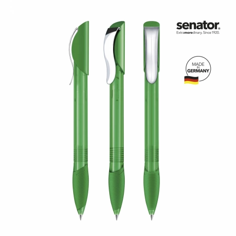 Шариковая ручка Senator Hattrix Metal Clear, зелёная фото 2