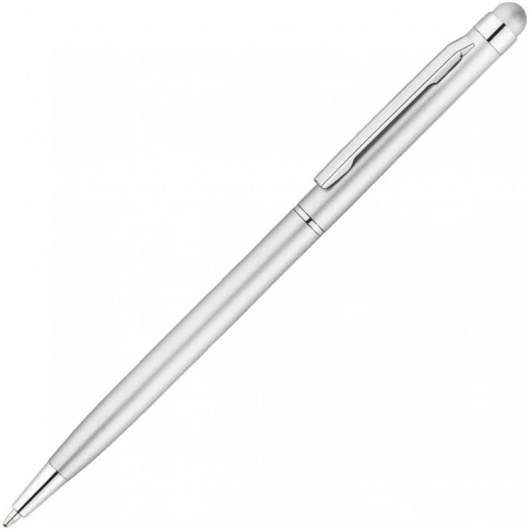 Ручка металлическая шариковая Vivapens KENO METALLIC, серебристая фото 1