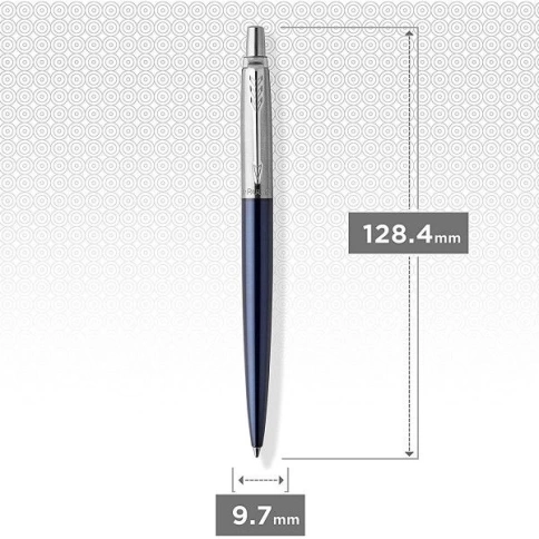 Ручка шариковая Parker Jotter Core K63 (1953186) Royal Blue CT M; синие чернила; подар.кор. фото 8