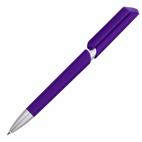 Ручка пластиковая шариковая Vivapens ZOOM SOFT, фиолетовая фото 1