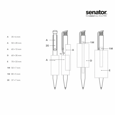Шариковая ручка Senator Super-Hit Basic Polished, белая с красным фото 3