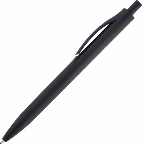 Ручка пластиковая шариковая Solke IGLA SOFT, чёрная фото 2