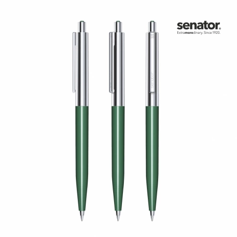 Шариковая ручка Senator Point Metal, зелёная фото 2