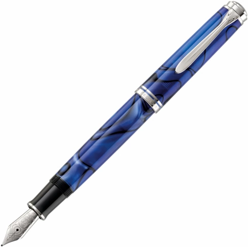 Ручка перьевая Pelikan Souveraen M 805 (PL813419) Blue Dunes F подар.кор. фото 1
