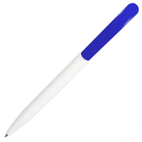Ручка пластиковая шариковая SOLKE Vivaldi, белая с синим фото 2