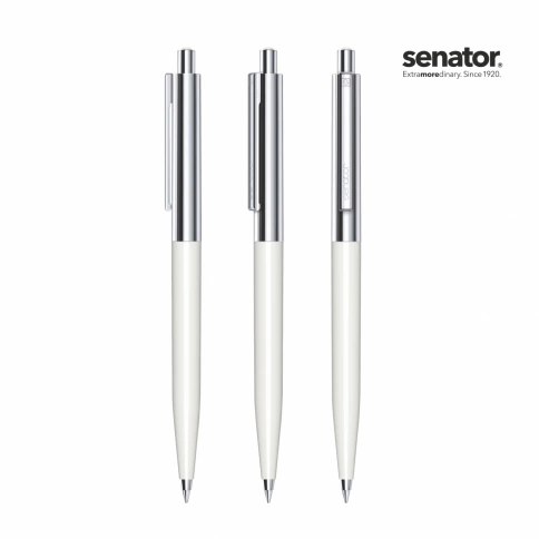 Шариковая ручка Senator Point Metal, белая фото 2