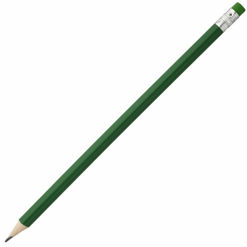 Карандаш простой WOOD COLOR, зеленый фото 1