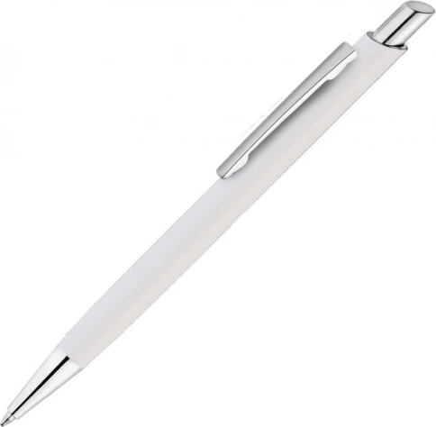 Ручка металлическая шариковая Vivapens ELFARO SOFT, белая с серебристым фото 1