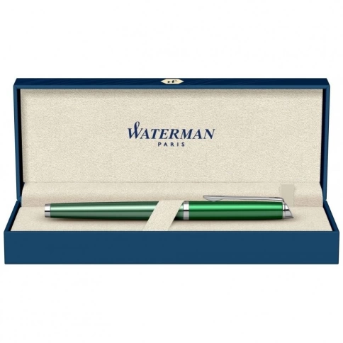 Ручка перьевая Waterman Hemisphere (2118281) Vineyard Green F перо сталь нержавеющая подар.кор. фото 5