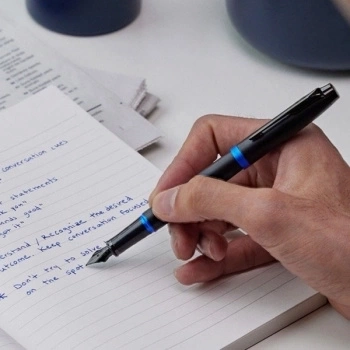 Ручка перьевая  Parker IM Vibrant Rings F315 (2172858) Marine Blue PVD; F сталь нержавеющая; подар.коробка. фото 3