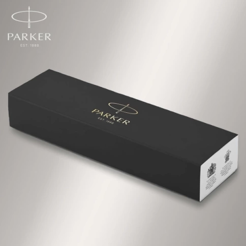 Ручка роллер Parker IM Core T321 (1931663) Brushed Metal GT F; черные чернила; подар.кор. фото 8