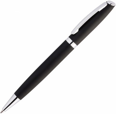 Ручка металлическая шариковая Vivapens VESTA SOFT, чёрная фото 1
