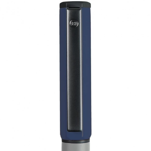 Ручка металлическая шариковая ручка B1 Bro, серая с тёмно-синим фото 2