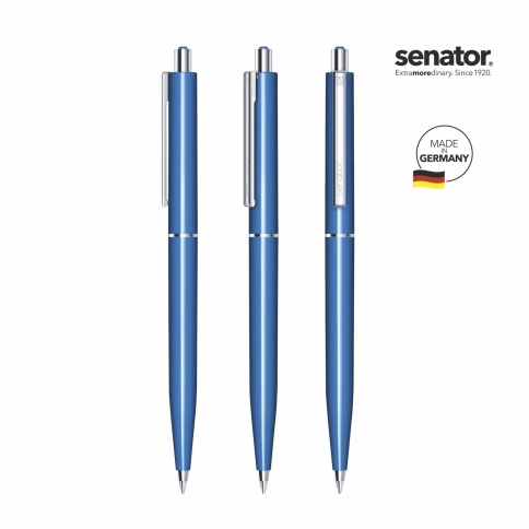 Шариковая ручка Senator Point Polished, голубая фото 2