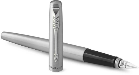 Набор ручек Parker Jotter Core FK61 (2093258) Stainless Steel CT: ручка перьевая, ручка шариковая; сталь нержавеющая; подар.кор.  фото 11