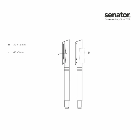 Перьевая ручка Senator Carbon Line, серебристая фото 3