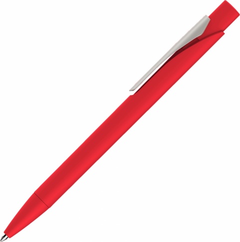 Ручка пластиковая шариковая Vivapens MASTER SOFT, красная фото 2