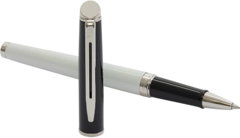 Роллер  ручка Waterman Hemisphere Colour Blocking (2202845) чёрный/белый F; чёрные чернила, подарочная коробка фото 5
